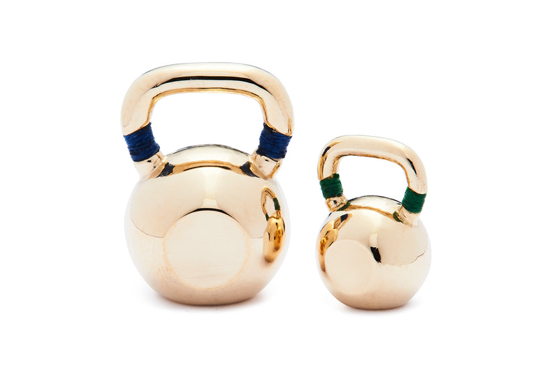 Large Colorblock Kettlebell - Yellow Gold