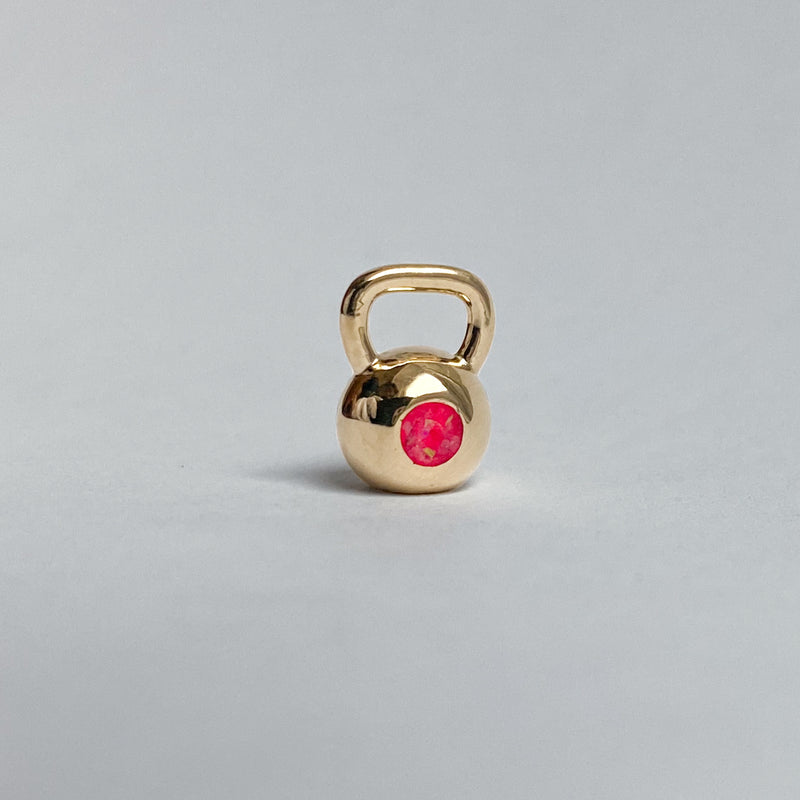 Inlay Mini Kettlebell – Bubblegum Opal